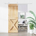 vidaXL posuvné přírodní a bílá 80 x 210 cm – Zbozi.Blesk.cz