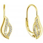 Pavona pozlacené stříbrné náušnice vlnky 11542.1 – Zboží Dáma