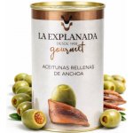 La Explanada Zelené olivy plněné ančovičkami 350g – Zboží Dáma