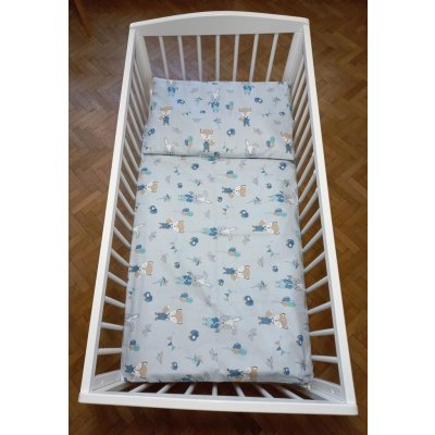 Duetbaby povlečení Zajíc modré 135 x 100 cm – Zboží Mobilmania