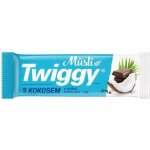 Twiggy Müsli tyčinka s kokosem polomáčená v hořké čokoládě 30 g – Sleviste.cz