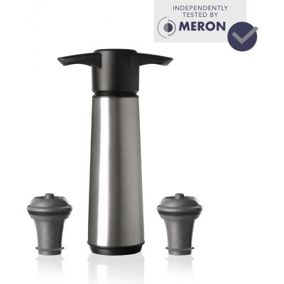 Vakuová pumpička na víno Vacu Vin + 2 zátky - nerez – Hledejceny.cz