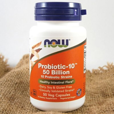 Now Foods Probiotic 10 probiotika 50 miliard CFU 10 kmenů 50 kapslí