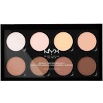 NYX Professional Makeup Highlight & Contour PRO konturovací paletka Nude 21,6 g – Zboží Dáma