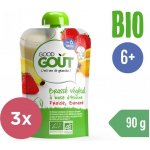 Good Gout BIO Ovesný dezert s jahodou a banánem 3 x 90 g – Zboží Mobilmania