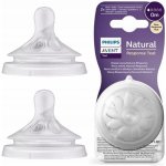 Philips Avent savička Natural Response 1 první průtok 2 ks transparentní – Zboží Dáma