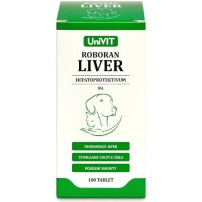 Univit Roboran Liver pro psy a kočky 100 tbl – Zboží Dáma