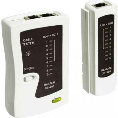 Kabelový tester RJ11, RJ12, RJ45, LED kontrola (NBNN001T00) – Zboží Mobilmania
