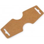 Samolepicí karta na zavěšení zboží 55x150 mm papírová Varianta: hnědá přírodní, Balení: 200 ks – Zboží Dáma