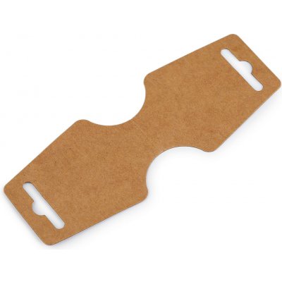Samolepicí karta na zavěšení zboží 55x150 mm papírová Varianta: hnědá přírodní, Balení: 200 ks – Zboží Dáma