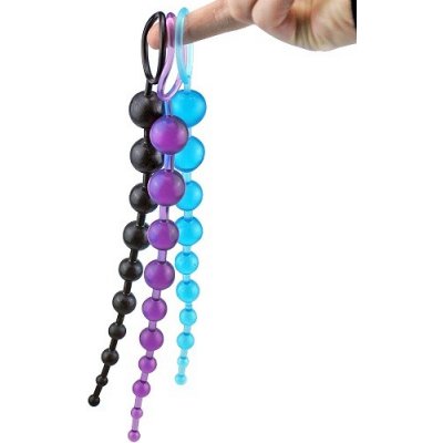 Lelex Anální kuličky Toy Beads černá, – Sleviste.cz