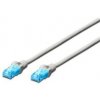 PC kabel Digitus Ecoline Patch Cable, UTP, CAT 5e, AWG 26/7, šedý 15m, 1ks