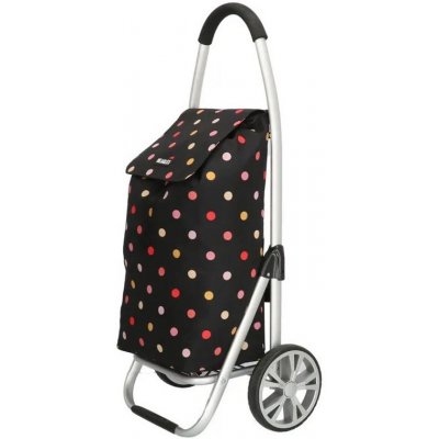 Barevný tečkovaný prémiový vozík na kolečkách Aluman – Zboží Mobilmania