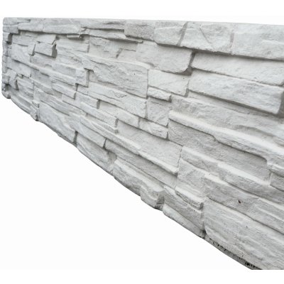 Betonový panel EXCLUSIVE jednostranný 200x40x4 cm - štípaný kámen - přírodní