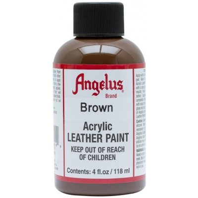 Angelus Acrylic Paint barva na kůži a koženku 118 ml brown 014 – Zboží Dáma