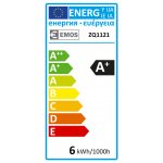 Emos LED žárovka CLASSIC MINI GL 6W40W 470lm E27 neutrální bílá – Hledejceny.cz