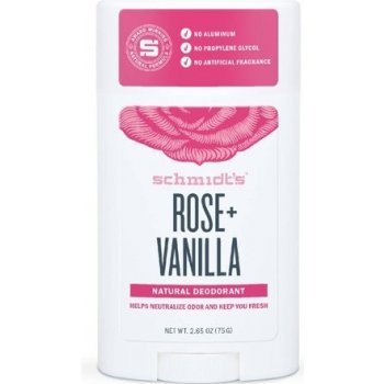 Schmidt's Naturals Rose + Vanila deostick 75 g