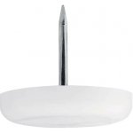 Walteco Plastový kluzák s trnem, průměr 30mm, bílý, 8 ks , 84988 – Sleviste.cz