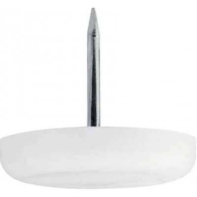 Walteco Plastový kluzák s trnem, průměr 30mm, bílý, 8 ks , 84988 – Sleviste.cz