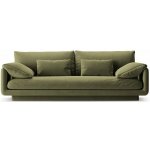 Micadoni Zelená sametová pohovka trojmístná pohovka Torino 220 cm – Sleviste.cz