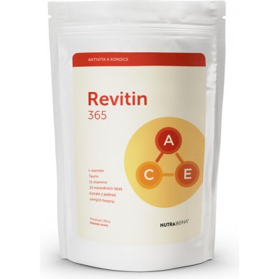 NUTRA-BONA REVITIN 365 s ActiVinem mandarinka 350 g Osvěžující iontový nápoj s antioxidanty pro vysokou celodenní aktivitu a pro dobrou kondici s příchutí mandarinka