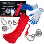 KRAFT&DELE Magnet fishing 140kg oboustranný pro lovce pokladů KD10415 – Hledejceny.cz