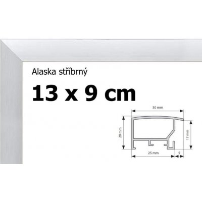 BFHM Alaska hliníkový rám 13x9 cm stříbrný – Zboží Mobilmania