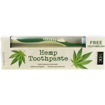 XOC Hemp konopná 100 ml + zubní kartáček dárková sada – Zbozi.Blesk.cz