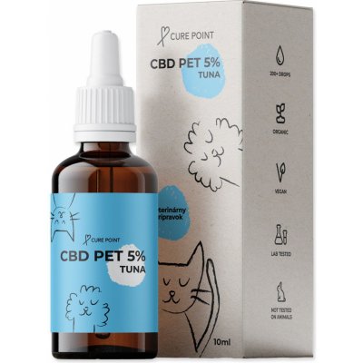 Cure Point CBD PET 5% Olej pro psy Tuna 10 ml – Hledejceny.cz