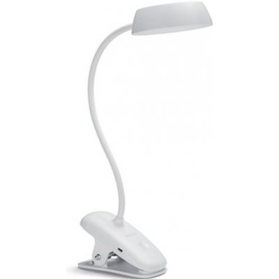 Philips 8719514396890 Donutclip stolní dotyková klipsová lampička s lupou LED 3W/175lm 4000K USB bílá stmívatelná