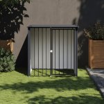vidaXL Psí bouda se střechou černá 110 x 103 x 109 cm pozinkovaná ocel 9799.172347 – Hledejceny.cz