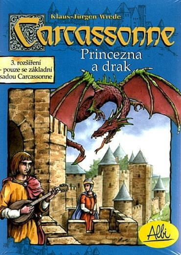 Albi Carcassonne rozšíření 3 Princezna a drak verze s původním designem