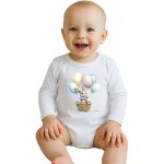 Dětské body s potiskem New Baby Králíček s balónky – Hledejceny.cz