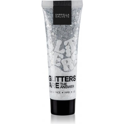 Gabriella Salvete Festival Glitters Are The Answer třpytky v gelu na tělo obličej a vlasy 30 ml Silver – Hledejceny.cz