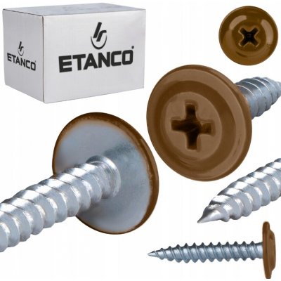 Šrouby s podložkou Etanco do dřeva 4,2x30mm, RAL8003 GM-S 250 Ks. – Hledejceny.cz