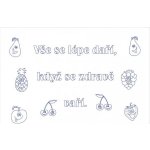 Beruška Vyšívání k zavěšení 70x50 cm Vše se lépe daří – Zboží Dáma