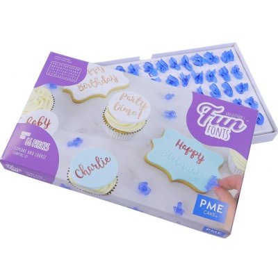 Vytlačovací abeceda a čísla Fun Fonts 66ks - PME – Hledejceny.cz