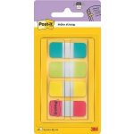 Samolepicí záložky “Postit”, zesílené, mix barev, 16x38 mm, 4x10 ks, 3M POSTIT – Hledejceny.cz