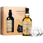 Balvenie 14YO Caribean Cask 43% 0,7 l (dárkové balení 2 sklenice) – Hledejceny.cz
