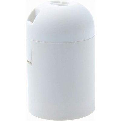 Objímka E27 plast hladká Bílá, zacvakávací | Zboží Auto