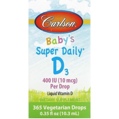 Carlson Labs Baby's Super Daily D3 400 IU – 10,3 ml – Hledejceny.cz