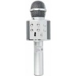 Bezdrátový karaoke mikrofon WS 858 Stříbrný – Zboží Mobilmania
