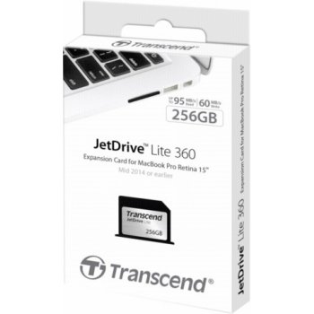 Transcend Flash Expansion Card 256 GB JetDrive Lite 360 15'' MacBook Pro Retina TS256GJDL360