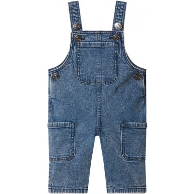 Lupilu Dětské kalhoty s laclem s BIO bavlnou modrá – Zboží Mobilmania