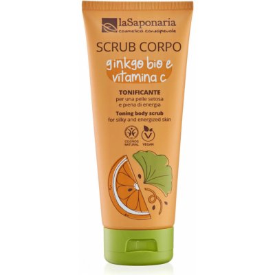 LaSaponaria tělový peeling s bio ginkgo bilobou a vitamínem C 200 ml – Hledejceny.cz