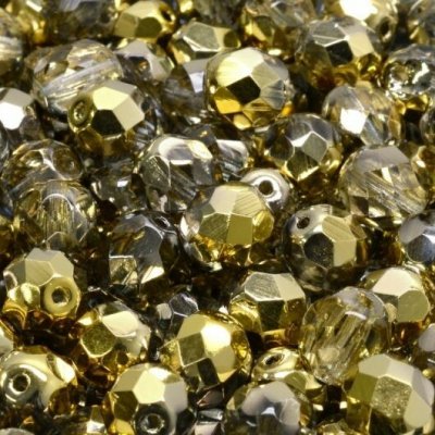 Ohňovky 6 mm amber zlaté – Zboží Dáma