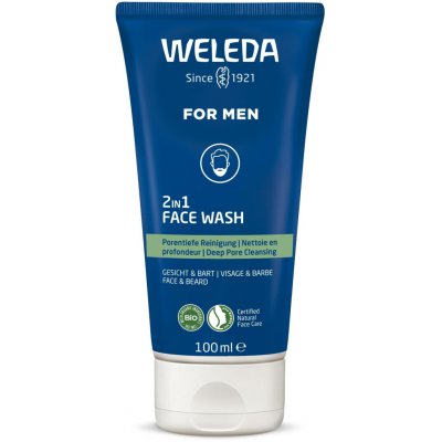 Weleda For Men 2v1 Čistící gel na obličej a vousy 100 ml – Sleviste.cz