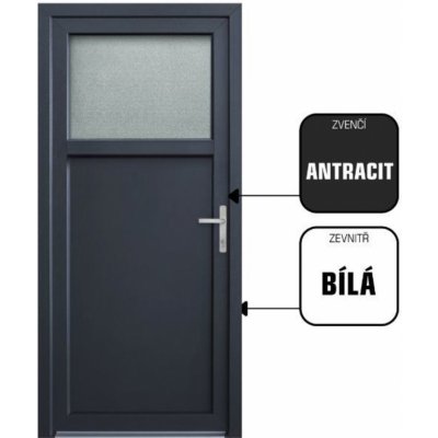 CanDo DRAVA bílá/antracit levé 98 x 208 cm – Hledejceny.cz