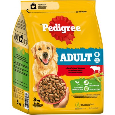 Pedigree Adult hovězí maso a zelenina 3 kg