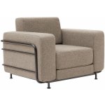 Softline rozkládací Silver hnědé látkové – Sleviste.cz